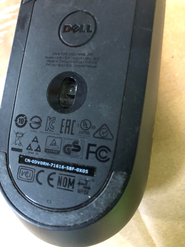 Photo 3 of Dell Optical Mouse **POWERS ON/OPERATES** *ADHESIVE ON FRONT FROM TRANSPORT*