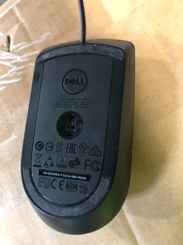 Photo 5 of Dell Optical Mouse **POWERS ON/OPERATES** *ADHESIVE ON FRONT FROM TRANSPORT*