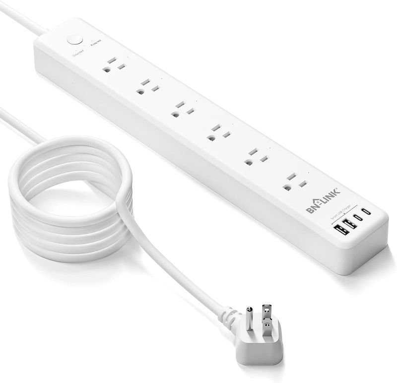 Photo 1 of Surge Protected Power Strip **POWERS ON** ***STOCK IMAGE REFERENCE ONLY*** 