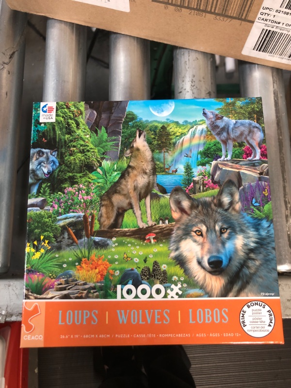 Photo 2 of Ceaco Wolves: Wolves in Nature Jigsaw Puzzle - 1000pc **LOOKS BRAND NEW**