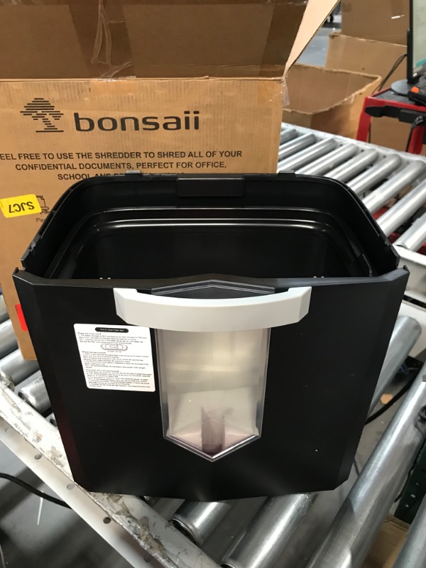 Photo 2 of Bonsaii Paper Shredder for Home Office, 12-Sheet Crosscut Shredder **POWERS ON**