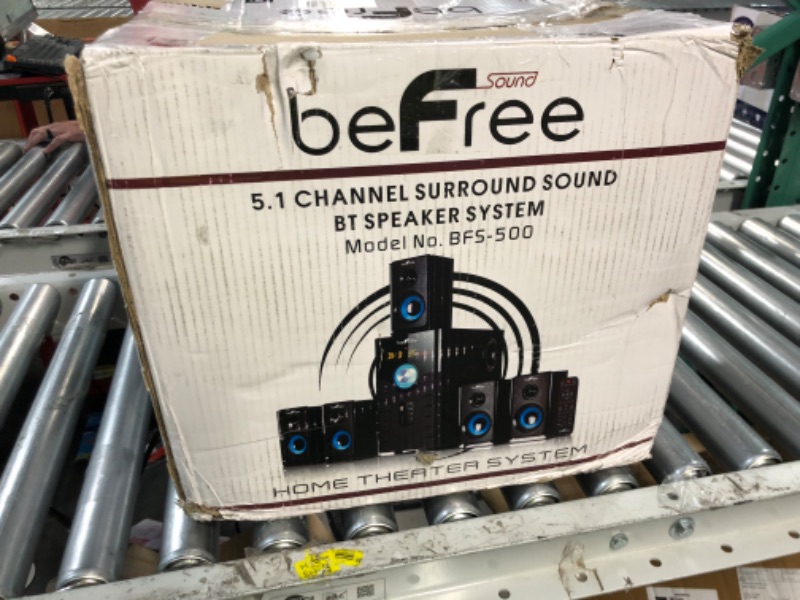 Photo 2 of beFree Sound 5.1 Channel Bluetooth Surround Sound Speaker System in Blue