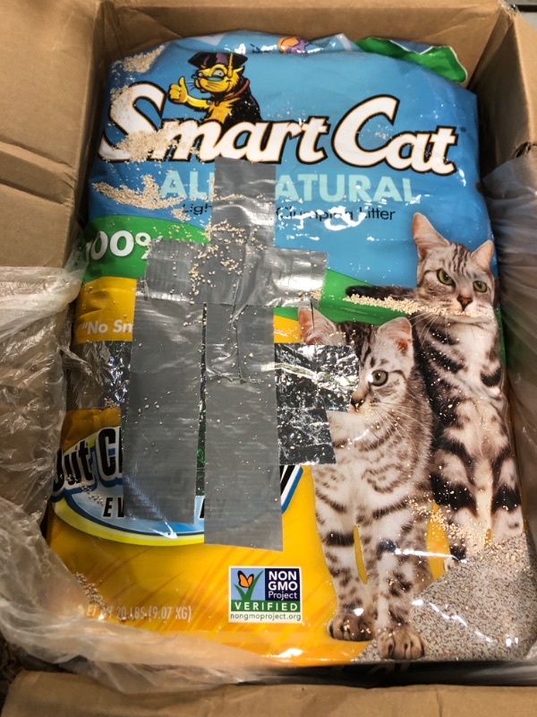 Photo 3 of *DAMAGE* SmartCat All Natural Clumping Cat Litter, 20 Pound  **BAG CUT/SEE PHOTOS**