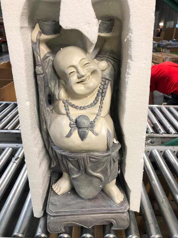 Photo 2 of Design Toscano KY356 Jolly Hotei Laughing Buddha **LOOKS BRAND NEW**