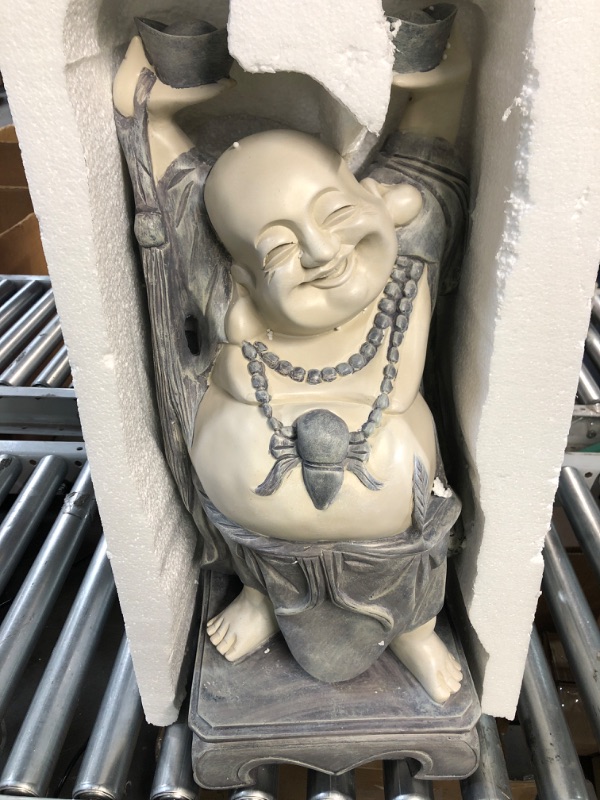 Photo 3 of Design Toscano KY356 Jolly Hotei Laughing Buddha **LOOKS BRAND NEW**