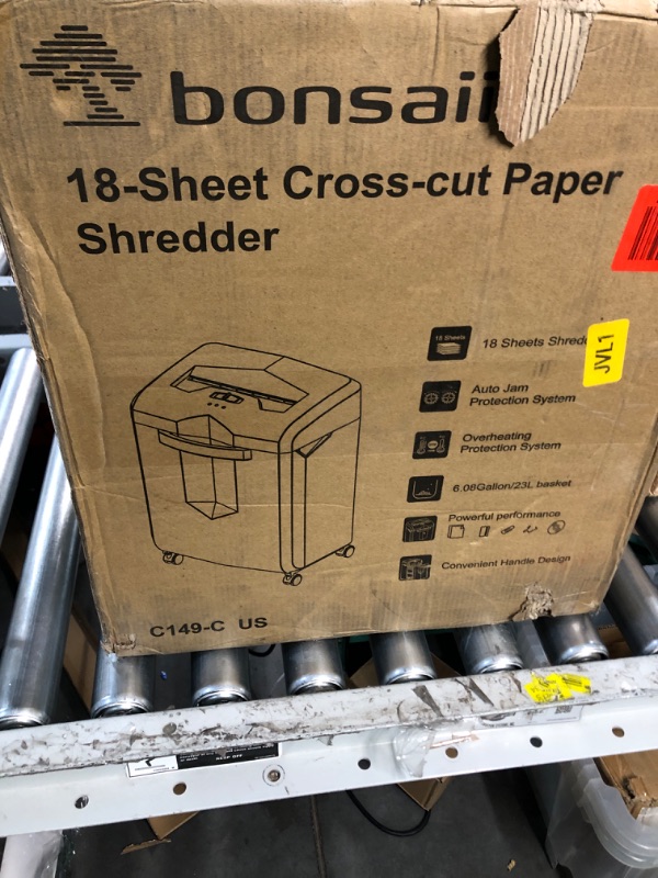 Photo 1 of Bonsaii C149-C Shredder and 24-Pack Lubricant Sheets *POWERS ON* *Looks New*