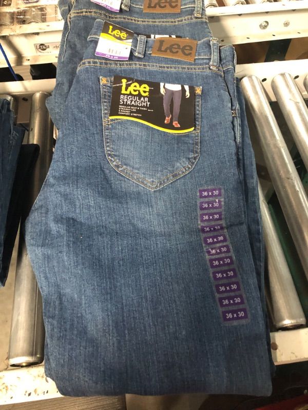 Photo 1 of Lee Men's Regular Fit Straight Leg Jean 36 x 30  Tinted Midshade