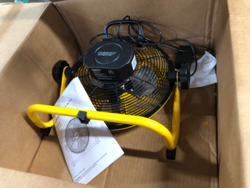 Photo 5 of **PARTS** **SEE NOTES** Geek Aire Rechargeable High Velocity Floor Fan,10'' Portable 7800mAh Battery Operated 