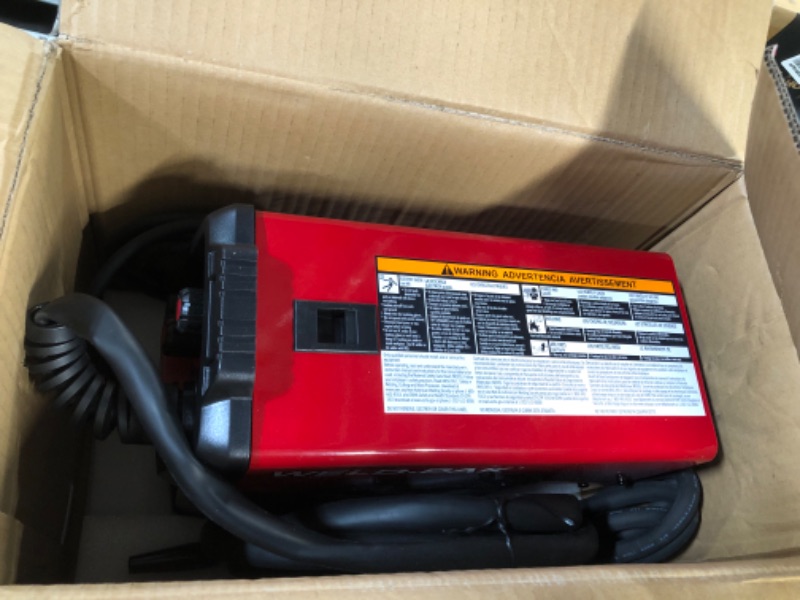 Photo 2 of Lincoln Electric 90i FC Flux Core Wire Feed Weld-PAK Welder, 120V Welding Machine, Portable w/Shoulder Strap, Protective Metal Case, Best for Small Jobs, K5255-1 & Traditional MIG/Stick Welding Gloves Flux-Cored Welder + Welding Gloves