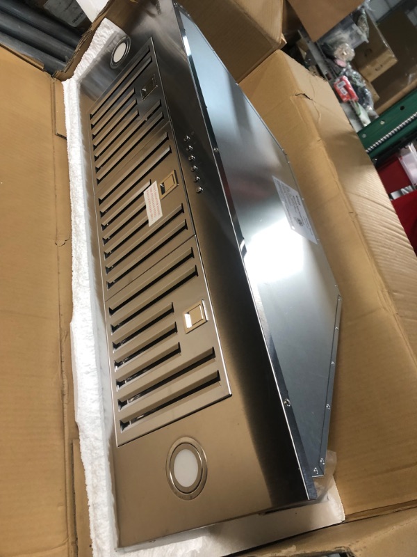 Photo 2 of Range Hood Insert, EKON NAB01-36IN 900CFM Built-in Range Hoods Ducted/Ductless with 4 Speeds Soft Touch Panel Control/Dishwasher-safe Filters, Kitchen Hood 