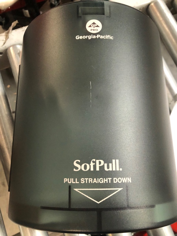 Photo 2 of **SMALL KNICK, SEE PHOTO** SofPull Centerpull Paper Towel Dispenser Trial Kit by GP PRO, 58206, 1 Translucent Smoke Regular Centerpull Paper Towel Dispenser, 58204 and 1 Regular Centerpull Premium Paper