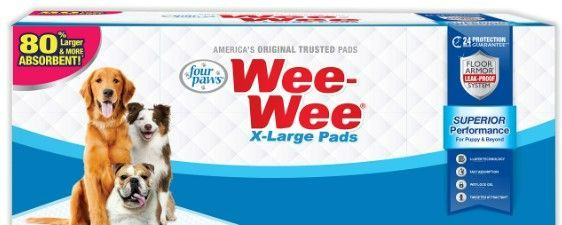 Photo 1 of (20x) Four Paws Wee-Wee Pee Pads for Dogs and Puppies Training l Gigantic, XL, Standard & Little l Absorbent Pee Pads for Training Puppies, Leak-Proof 6-Layer Technology, 24 Hour Protection Guaranteed XL 