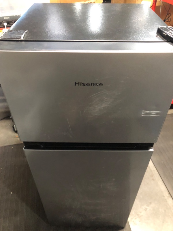 Photo 1 of **MISSING TOP TRIM PIECE, SEE PHOTOS** Hisense Mini Fridge with Freezer