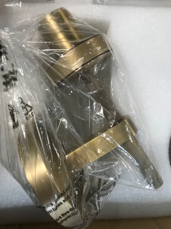 Photo 4 of **USED BUT APPEARS NEW** Joyunleo Gold Wall Sconces Set of Two, 19" Knurling Gold Sconces Wall Lighting, Tube Glass Brass Bathroom Sconces Wall Lights 