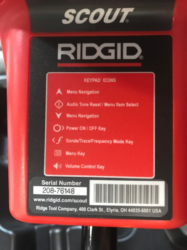 Photo 1 of **USED BUT APPEARS NEW** RIDGID 19238 NaviTrack Scout Locator, Underground Pipe Locator and Underground Cable Location Device Small
