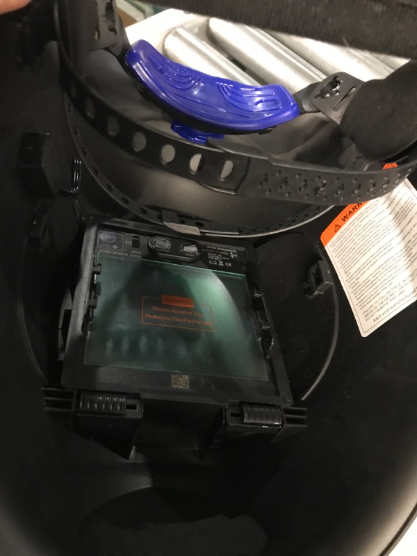 Photo 4 of **UNABLE TO TEST** TEKWARE Large Viewing True Color Solar Powered Auto Darkening Welding Helmet, Hemispherical 4C lense, 4 Arc Sensor Wide Shade Range 4/5-9/9-13 Luminous Welder Mask for Mig Tig Arc Grinding Plasma Luminous Spider