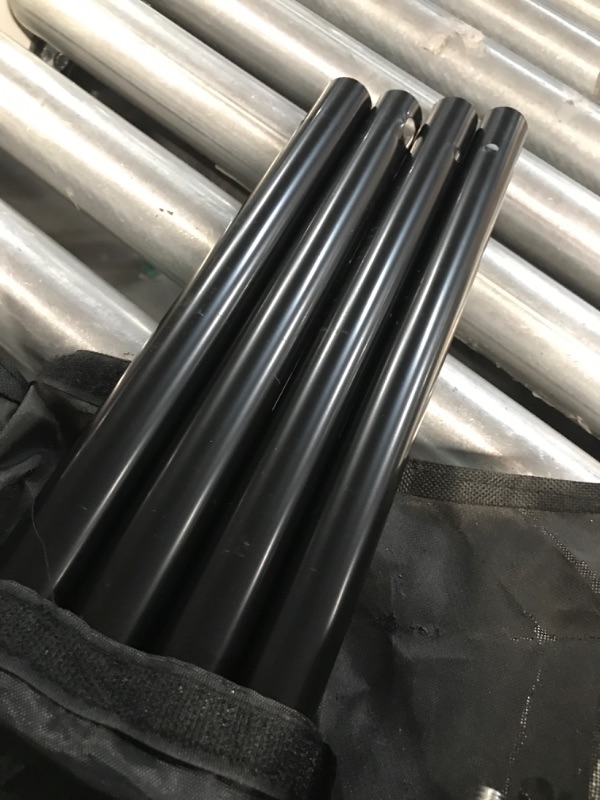 Photo 1 of **MISSING 2 CLAMPS** HPUSN Backdrop Stand - 10ft x 7ft Adjustable Photoshoot Backdrop - Photo Backdrop Stand for Parties - Backdrop Includes Travel Bag, Sand Bags, Clamps - Photo Video Studio BS01