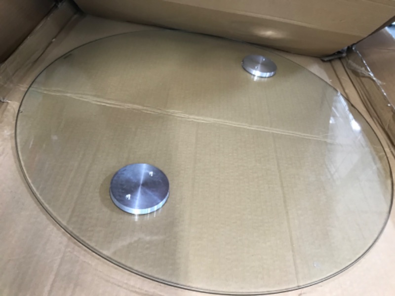 Photo 1 of ***PREVIOUSLY OPENED - UNKNOWN IF ALL PARTS ARE INCLUDED***
OIOG Gold End Table, Glass, 25.9"D x 25.9"W x 24.2"H