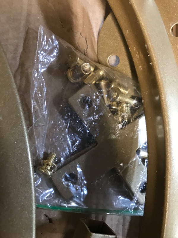Photo 1 of ***PREVIOUSLY OPENED - UNKNOWN IF ALL PARTS ARE INCLUDED***
OIOG Gold End Table, Glass, 25.9"D x 25.9"W x 24.2"H