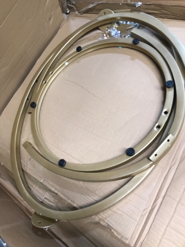 Photo 1 of ***PREVIOUSLY OPENED - UNKNOWN IF ALL PARTS ARE INCLUDED***
OIOG Gold End Table, Glass, 25.9"D x 25.9"W x 24.2"H