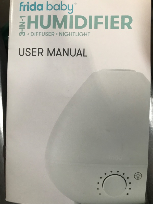 Photo 1 of Frida Baby Fridababy 3-in-1 Humidifier with Diffuser and Nightlight, White