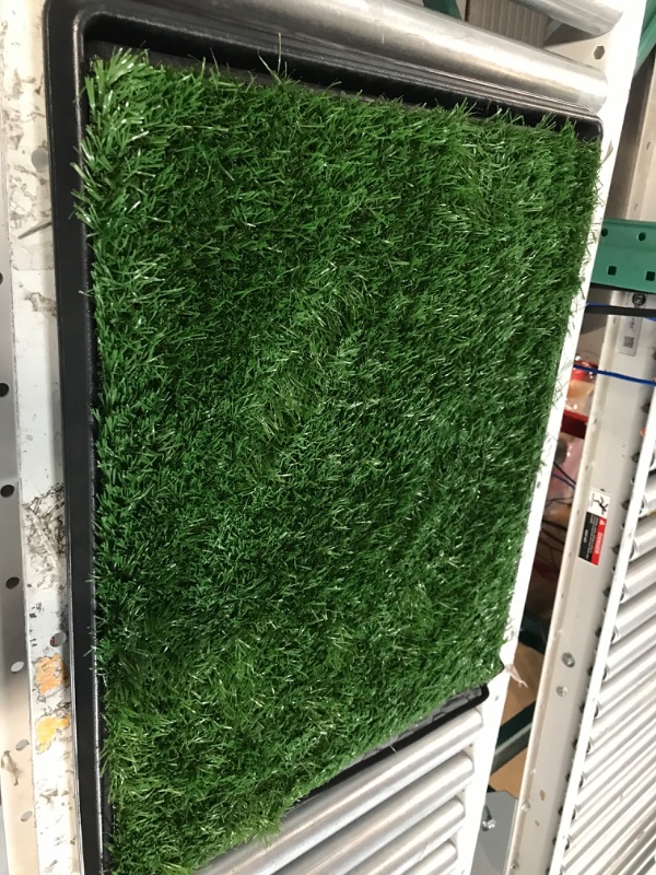 Photo 2 of **USED BUT APPEARS NEW**  PETMAKER Artificial Grass Puppy Pad for Dogs and Small Pets - 24x19-Inch Reusable 4-Layer Training Potty Pad with Tray - Dog Housebreaking Supplies Medium 4-Layer System