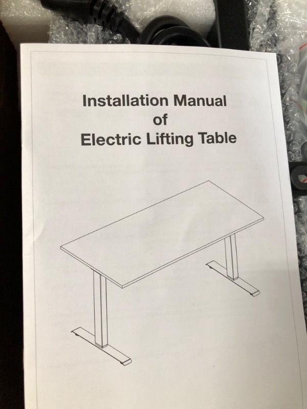 Photo 2 of **SEE NOTES** IWEICARE Electric Adjustable Standing Desk Frame, Stand up Desk Frame, Sit Stand Desk Legs with Memory Function, Black Frame Only