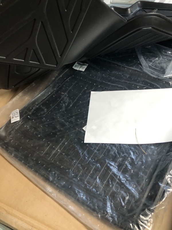 Photo 1 of Fits 2018-2023 Toyota Camry Floor Mats Front & 2nd Row Seat Liner Set 3D Custom Fit All-Weather Full Set Liners, Black (All Models)