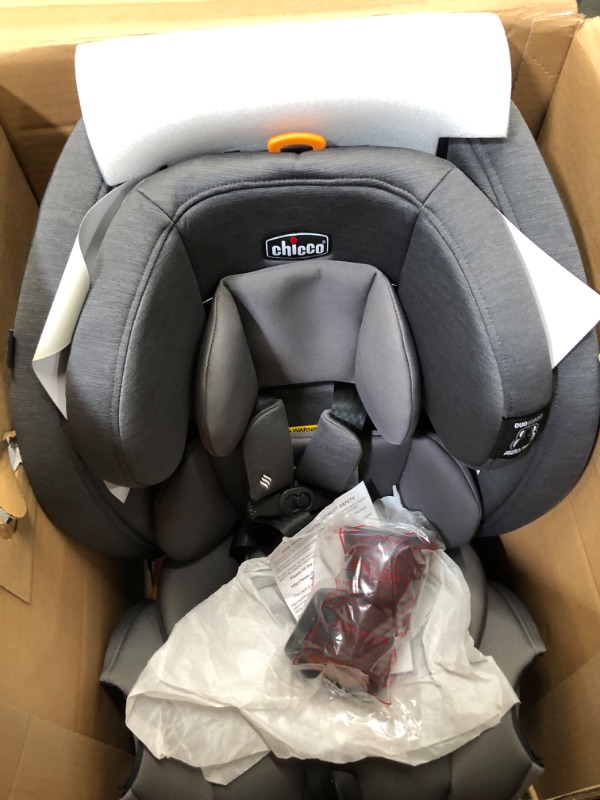 Photo 3 of *SEE NOTES* Chicco OneFit ClearTex Slim All-in-One Car Seat, Rear-Facing Seat for Infants 5-40 lbs., Forward-Facing Car Seat 25-65 lbs., Booster 40-100 lbs., Convertible Car Seat | Slate/Grey