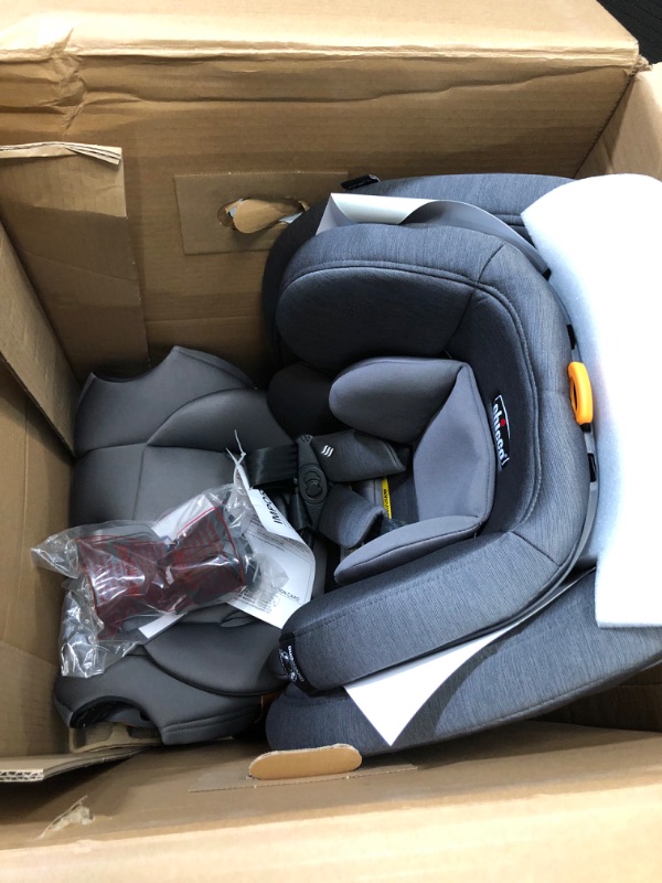 Photo 5 of *SEE NOTES* Chicco OneFit ClearTex Slim All-in-One Car Seat, Rear-Facing Seat for Infants 5-40 lbs., Forward-Facing Car Seat 25-65 lbs., Booster 40-100 lbs., Convertible Car Seat | Slate/Grey