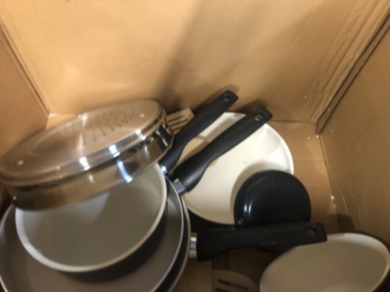 Photo 3 of *MISSING PIECES*
GreenPan Rio Healthy Ceramic Nonstick 16 Piece Cookware Pots and Pans Set, Black