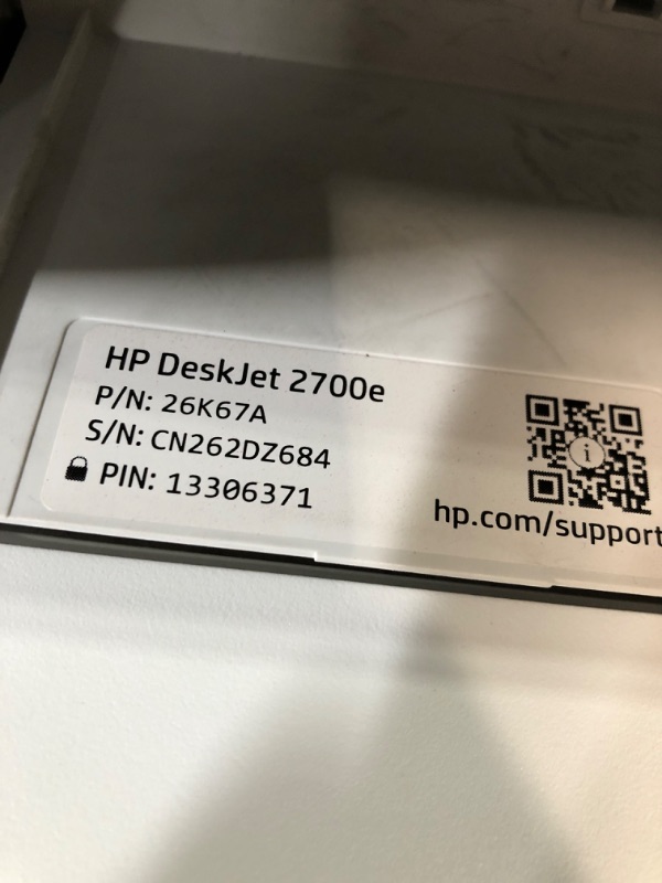 Photo 5 of PAPER TRAY IS OUT OF PLACE/STUCK*** HP DeskJet 2755e Wireless Color All-in-One Printer with bonus 6 months Instant Ink (26K67A) - PARTS*** 