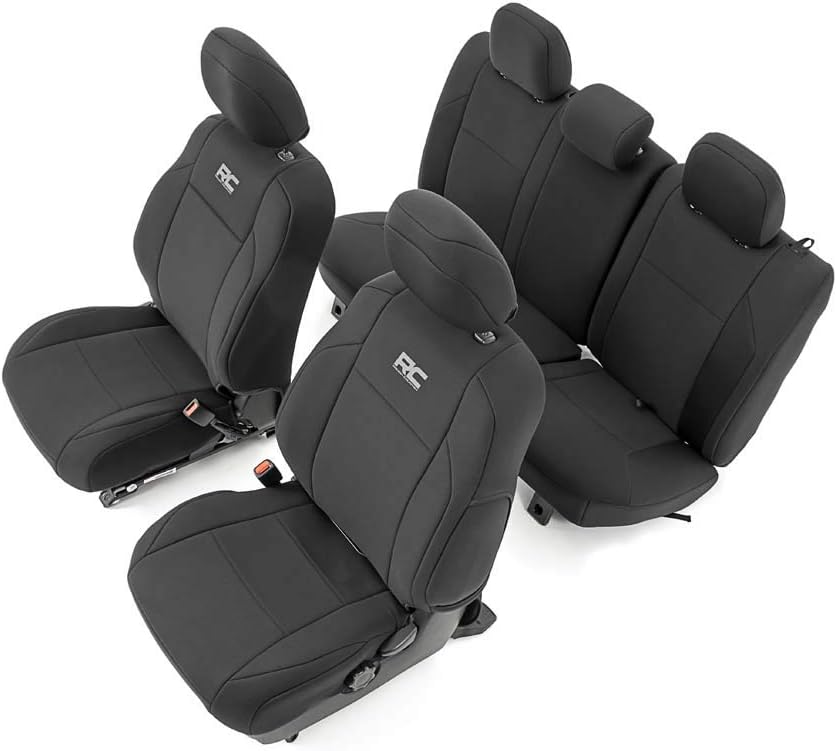 Photo 1 of  MINOR RIP ON ONE SEAT PIECEC*** Rough Country Front & Rear Neoprene Seat Covers for 2016-2022 Tacoma 