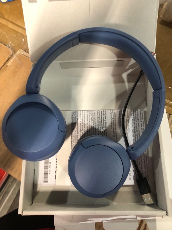 Photo 3 of Sony Wireless Headphones Bluetooth Blue 