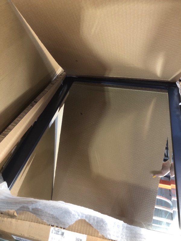 Photo 1 of (BRAND NEW PRIOR TO INSPECTION) Sturgess 27 in. W x 36 in. H Framed Rectangular Beveled Edge Bathroom Vanity Mirror in Navy Blue