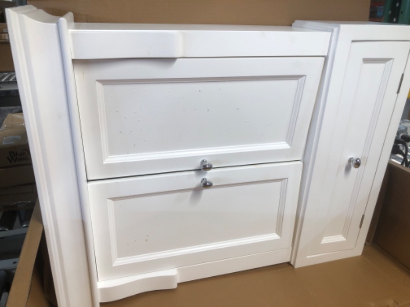 Photo 2 of (DAMAGED SEE PICTURES) Foremost NAWO2633 Naples 26-1/2 Inch Bathroom Wall Cabinet, White