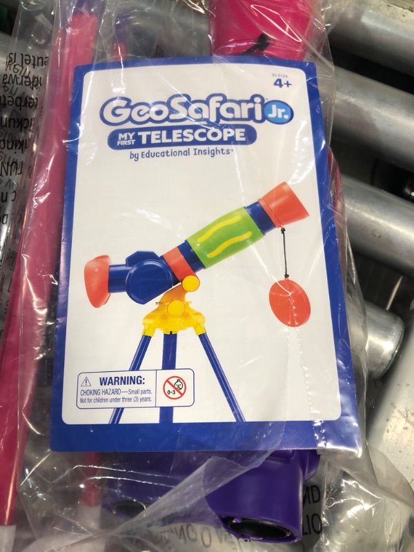 Photo 2 of Educational Insights GeoSafari Jr. Pink My First Kids Telescope, STEM Toy, Gift for Boys & Girls, Ages 4+