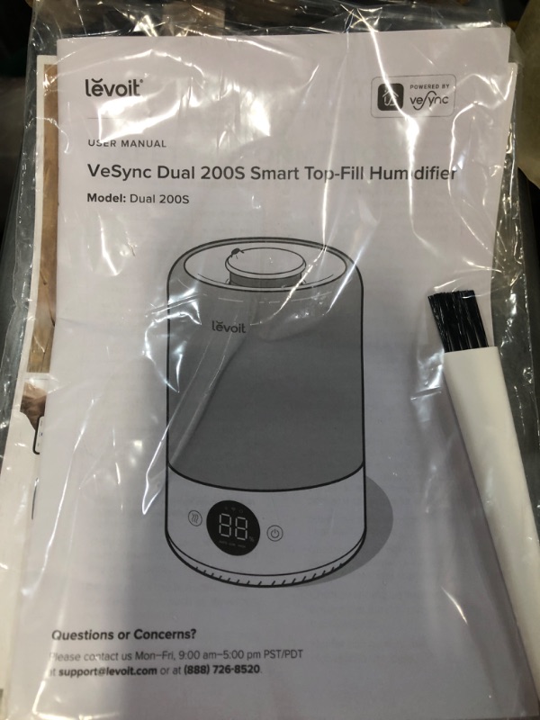 Photo 3 of ** SEE PIC*** Levoit Dual200S Smart Humidifier and Humidifier Filters Light Blue