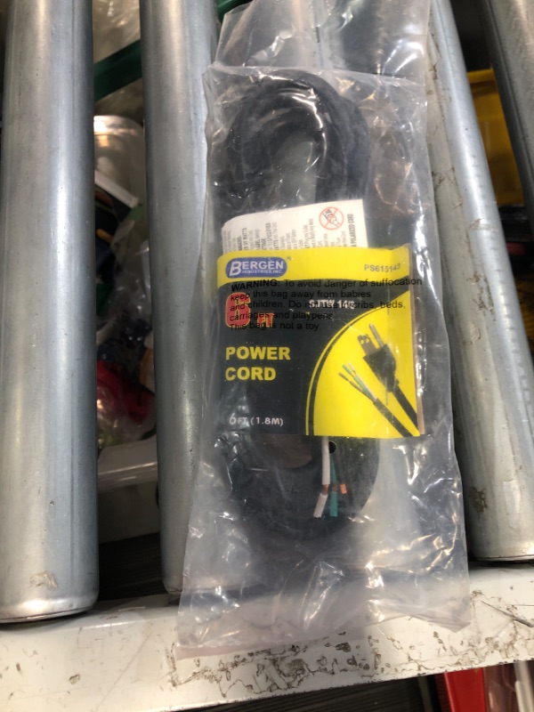 Photo 2 of (2 PACK) Bergen Industries Inc PS615143 3-Wire Appliance and Power Tool Cord