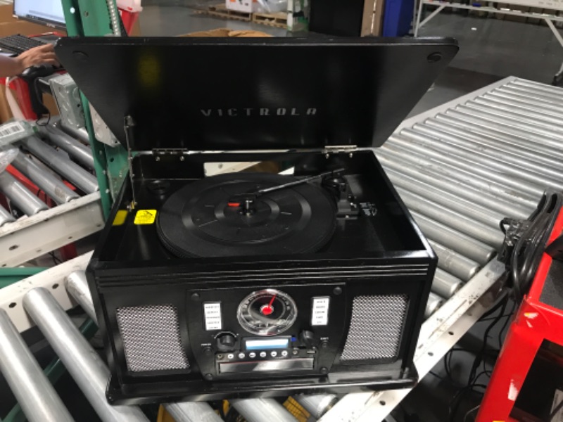 Photo 2 of Victrola 8-in-1 Bluetooth Record Player & Multimedia Center