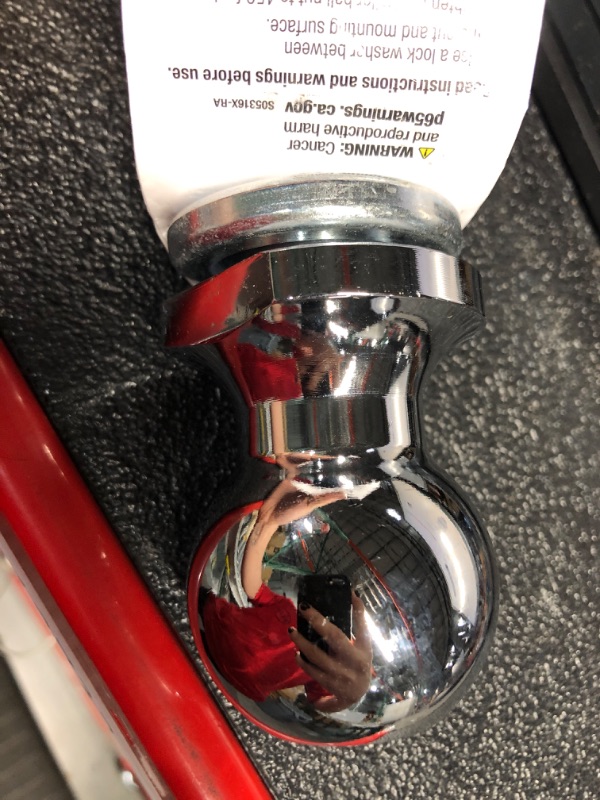 Photo 3 of CURT 40090 Chrome Trailer Hitch Ball, 10,000 lbs, 2-Inch Diameter, 1-1/4 x 2-5/8-Inch Shank