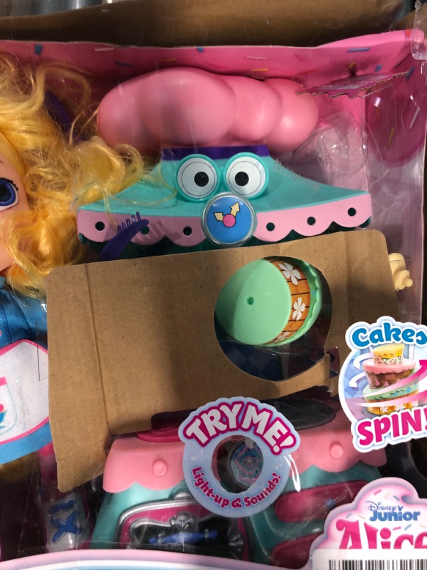Photo 1 of Disney Junior Alice’s Wonderland Bakery 10 Inch Alice & Magical Oven Playset with Doll and Accessories,