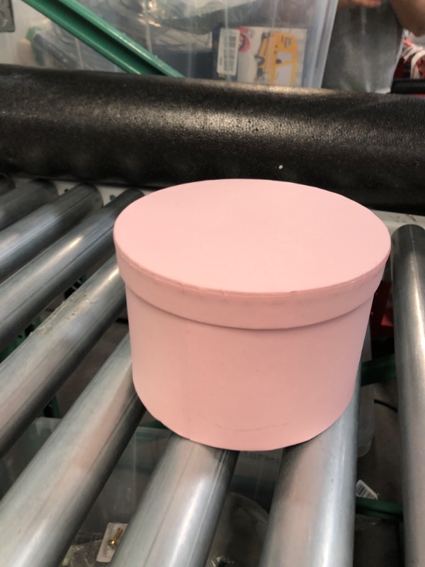 Photo 1 of Round Gift Boxes with Lids Set of 4 Pink Gift Box 