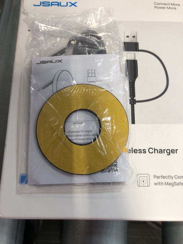 Photo 2 of ** BLACK COLOR*** JSAUX Magnetic Wireless Charger Compatible 