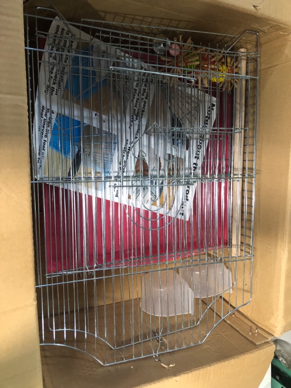 Photo 2 of Kuzino Small Bird Travel Cage - Economy and Lightweight Small Birds Carrier Cages PINK