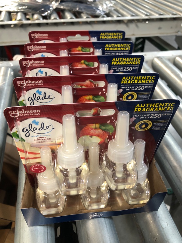 Photo 2 of 25 PACK - Glade PlugIns Refills Air Freshener, Apple Cinnamon, 3.35 Fl Oz,