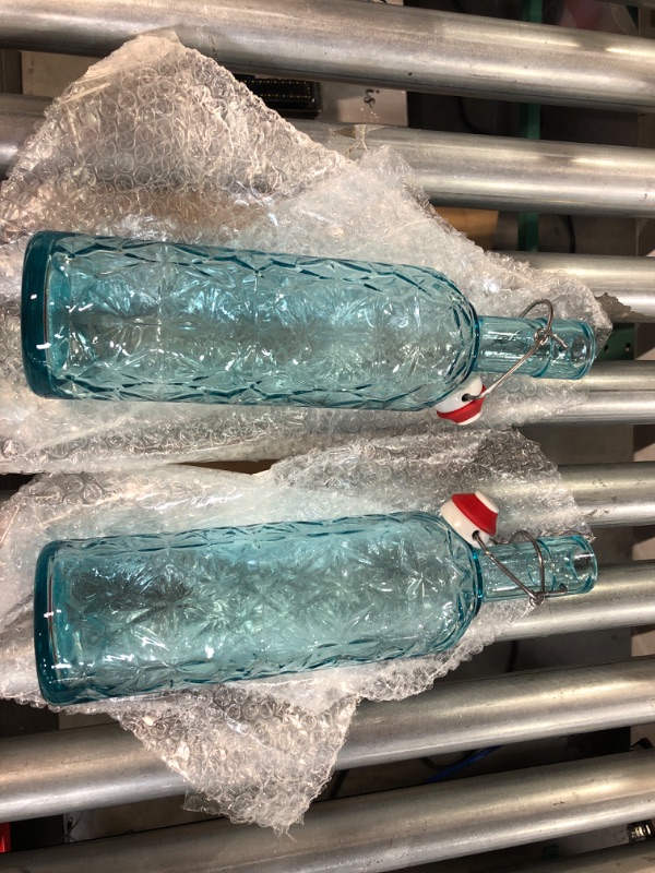 Photo 2 of 2pc - Bormioli Rocco Oriente Bottle - 1L