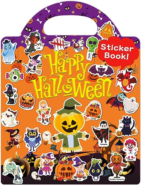 Photo 1 of *NON REFUNDABLE* Benresive Halloween Reusable Sticker Books for Kids 17pc