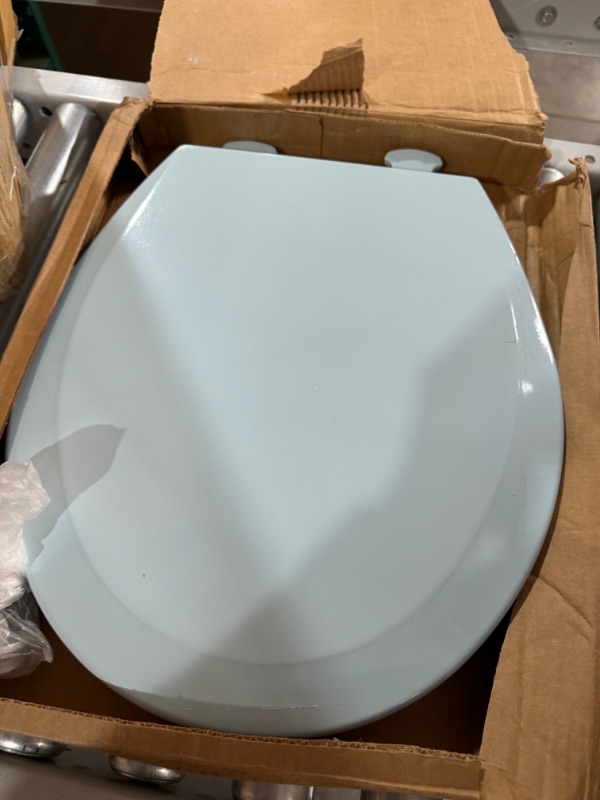 Photo 2 of ***DAMAGED - SEE PICTURES***
Bemis 500EC 464 500EC464 Toilet Seat, 1 Pack Round, Dresden Blue Round Seat