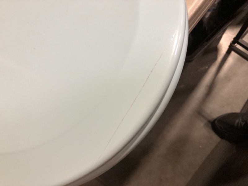 Photo 4 of ***DAMAGED - SEE PICTURES***
Bemis 500EC 464 500EC464 Toilet Seat, 1 Pack Round, Dresden Blue Round Seat